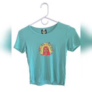Tunnel Vision Turquoise Graphic Tee